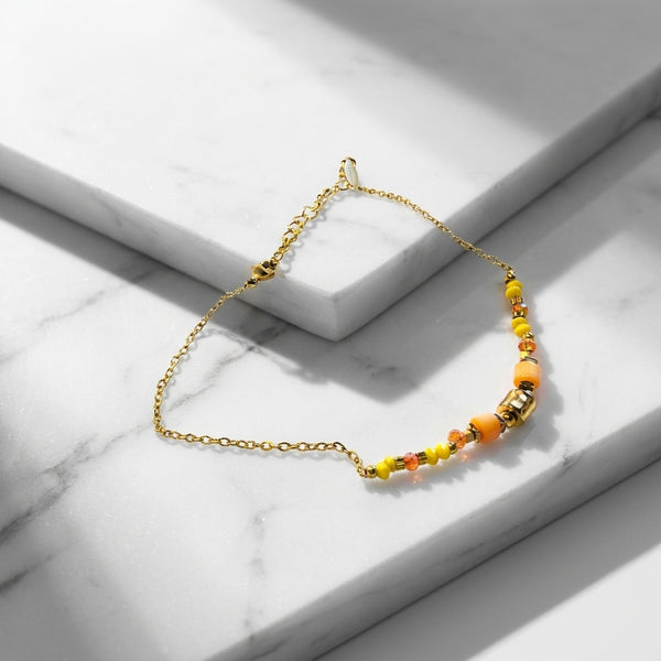 Premium Anklet Daily Use| 18K Gold Plated | Sensitive Skin Friendly - Anusi