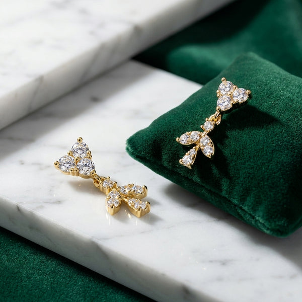 Modern Shape Earrings | 18K Gold Plated | Anti-Tarnish Demi-Fine Sweat-Proof - Anusi