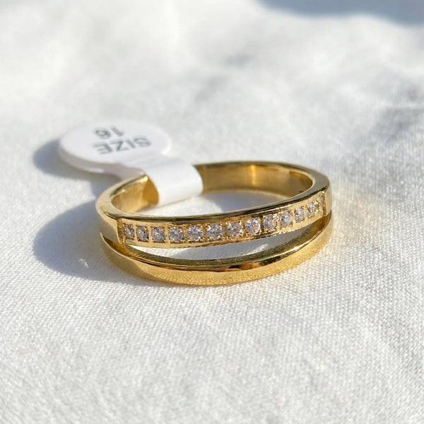 Minimalist Ring | 18K Gold Plated | Anti-Tarnish Demi-Fine Sweat-Proof - Anusi