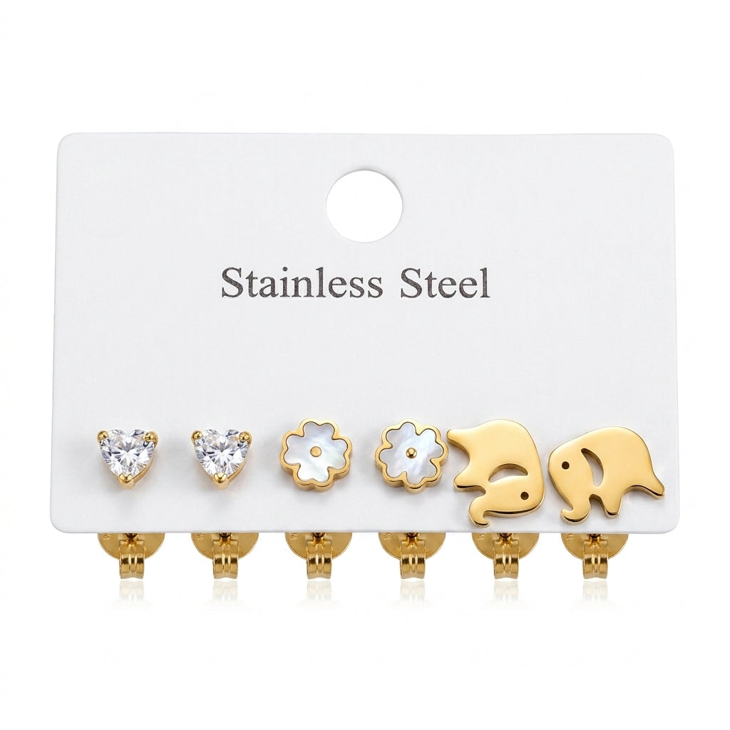 Small Daily Hoop 3 Earrings Sets| 18K Gold Plated | Anti-Tarnish Demi-Fine Sweat-Proof