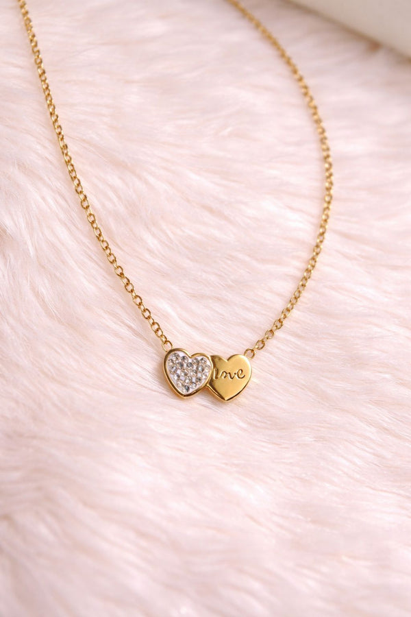 18K Gold Plated Pendant with Chain - Anusi