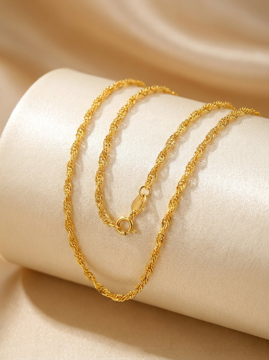 18K Gold Plated Classic Chain | Waterproof Stainless Steel