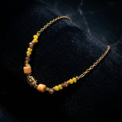 Premium Anklet Daily Use| 18K Gold Plated | Sensitive Skin Friendly