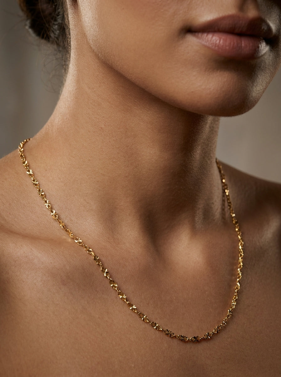Premium 18K Gold Plated Chain | Skin-Safe & Sweat-Proof