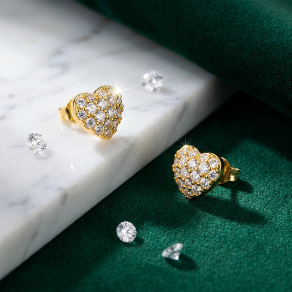 Love Elegant Earrings | 18K Gold Plated | Anti-Tarnish Demi-Fine Sweat-Proof - Anusi