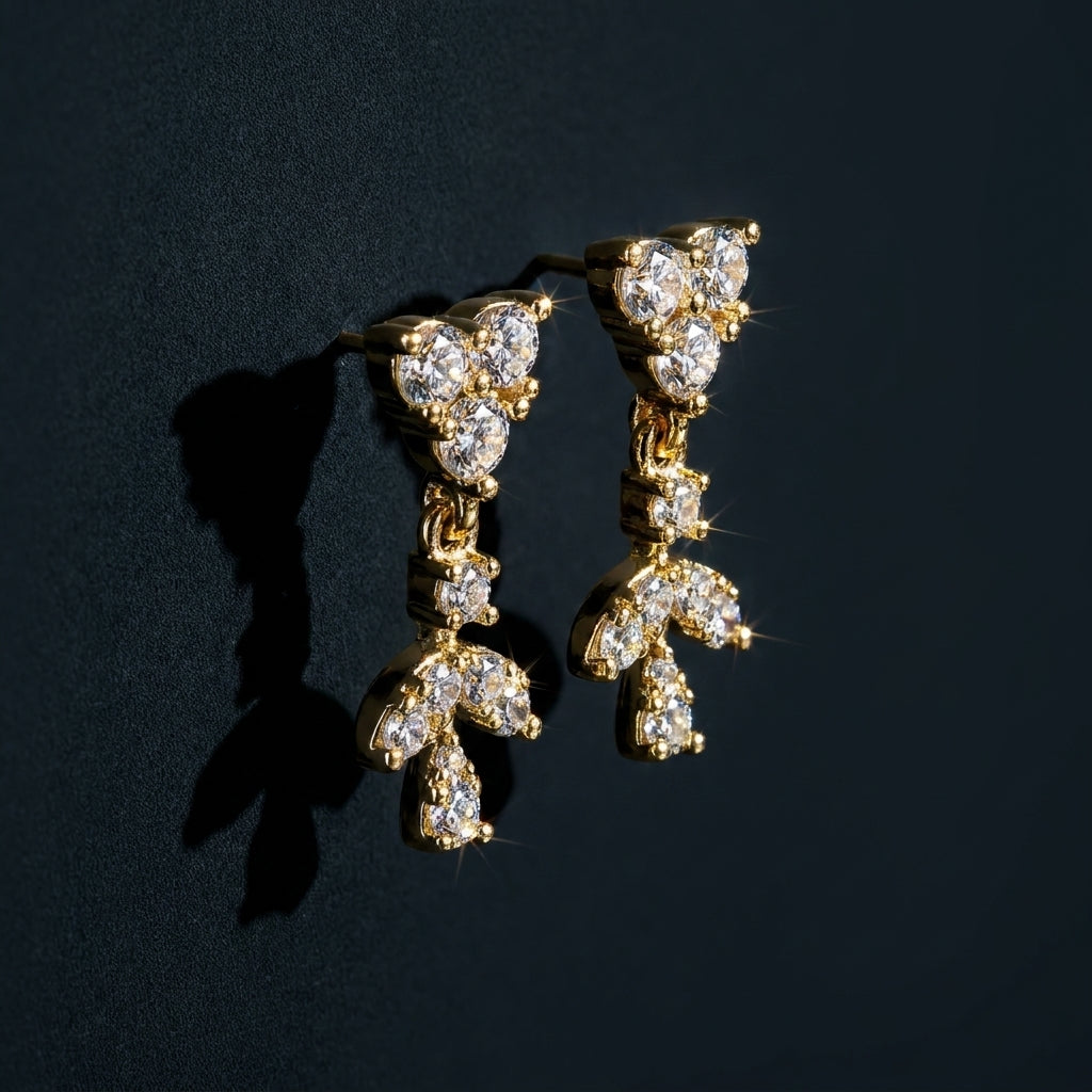 Modern Shape Earrings | 18K Gold Plated | Anti-Tarnish Demi-Fine Sweat-Proof