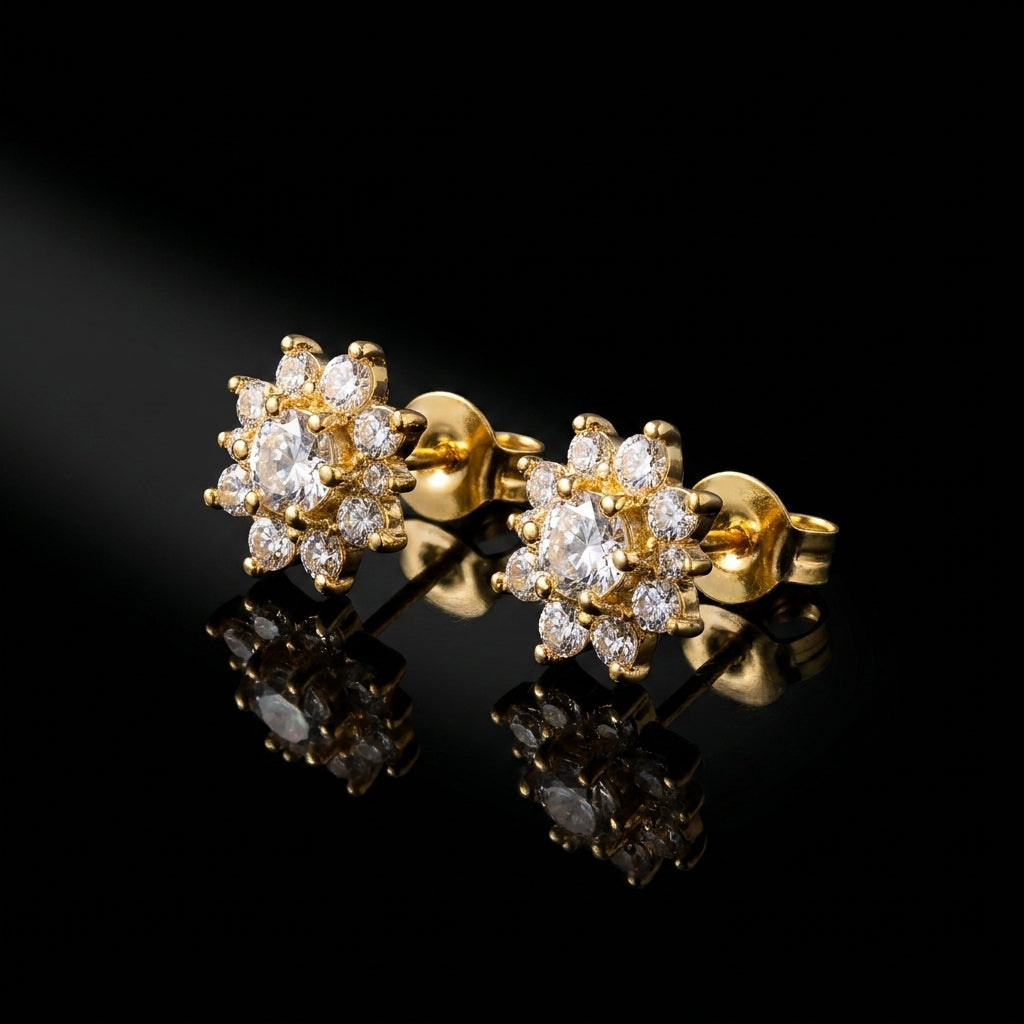 Style Stud Earrings | 18K Gold Plated | Anti-Tarnish Demi-Fine Sweat-Proof