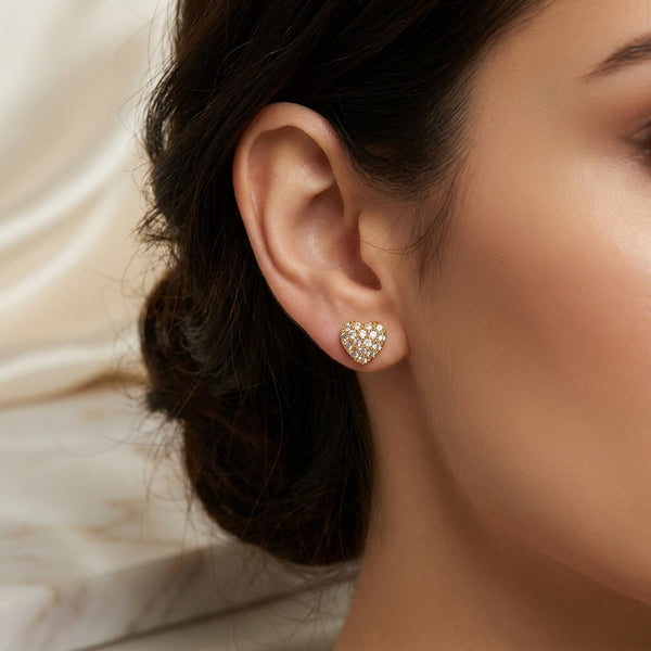 Love Elegant Earrings | 18K Gold Plated | Anti-Tarnish Demi-Fine Sweat-Proof - Anusi
