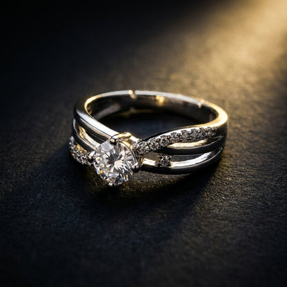Modern Adjustable Twist Ring Adjustable Ring | Silver Plated | Anti-Tarnish Demi-Fine Sweat-Proof