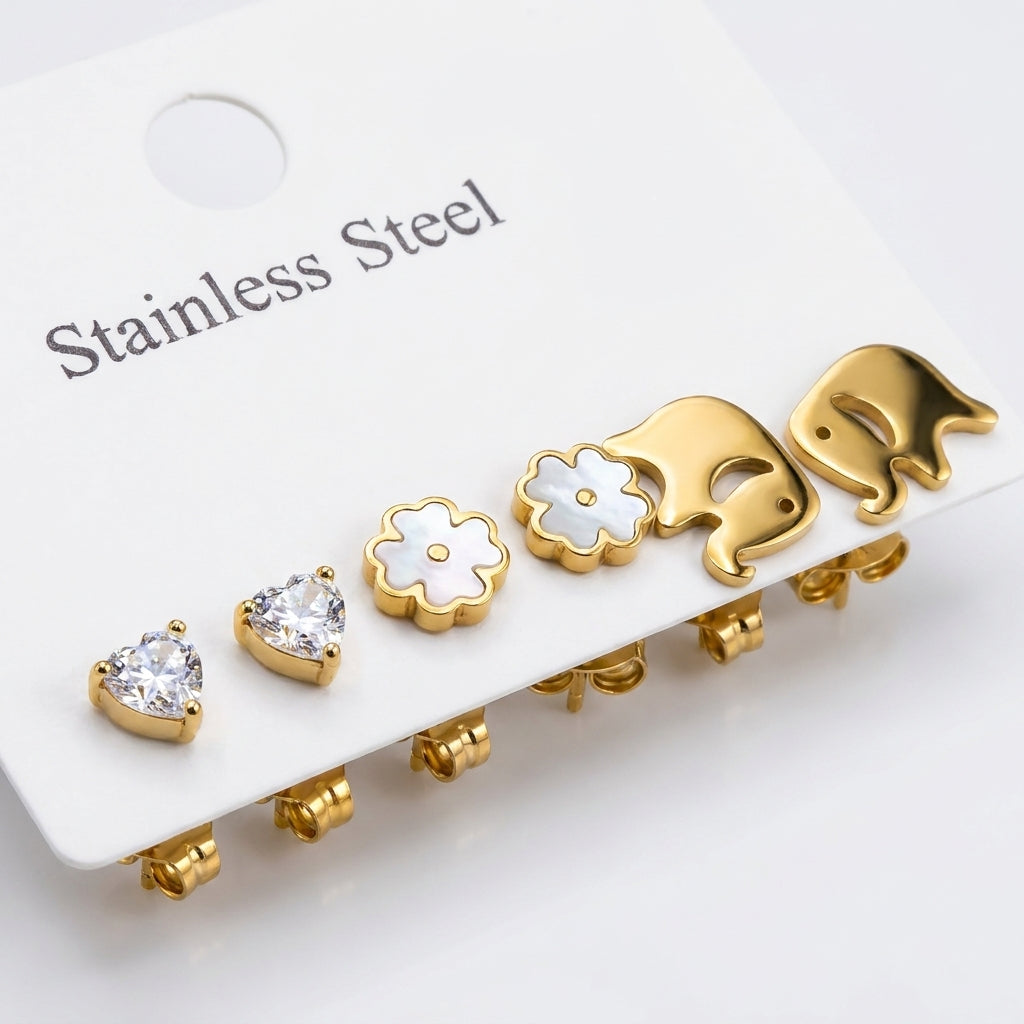 Small Daily Hoop 3 Earrings Sets| 18K Gold Plated | Anti-Tarnish Demi-Fine Sweat-Proof