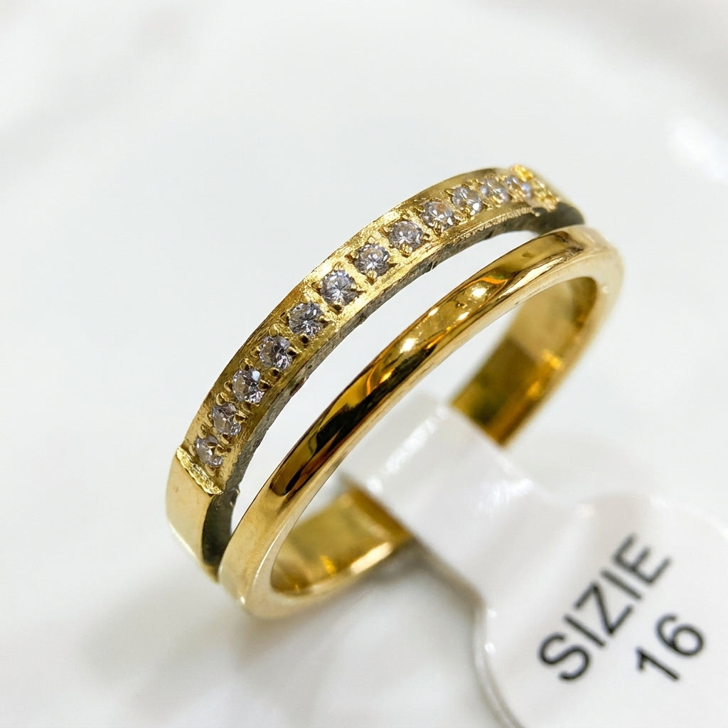 Minimalist Ring | 18K Gold Plated | Anti-Tarnish Demi-Fine Sweat-Proof