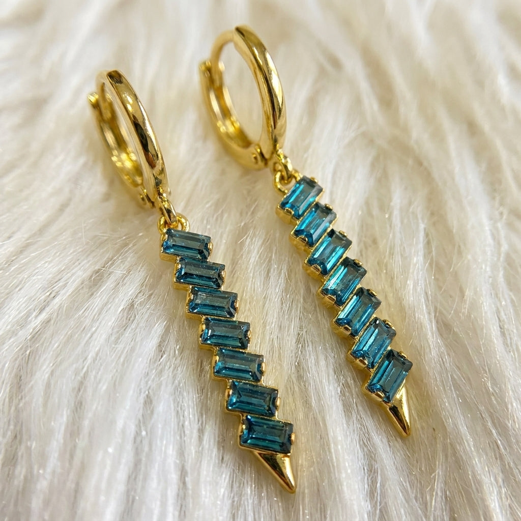 Sleek Geometric Earrings | 18K Gold Plated | Anti-Tarnish Demi-Fine Sweat-Proof