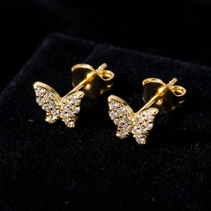 Butterfly Earrings | 18K Gold Plated | Anti-Tarnish Demi-Fine Sweat-Proof