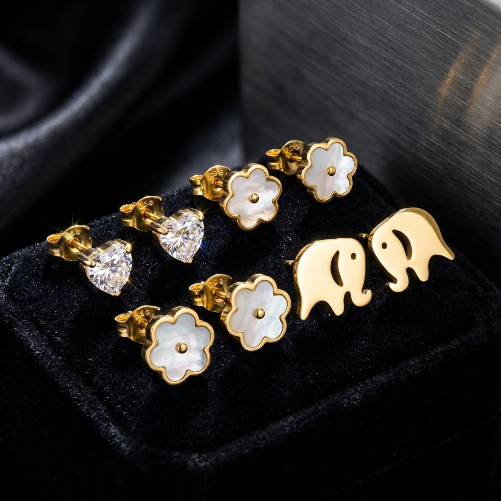 Small Daily Hoop 3 Earrings Sets| 18K Gold Plated | Anti-Tarnish Demi-Fine Sweat-Proof