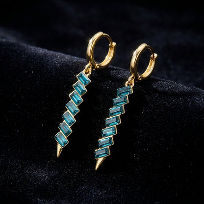 Sleek Geometric Earrings | 18K Gold Plated | Anti-Tarnish Demi-Fine Sweat-Proof