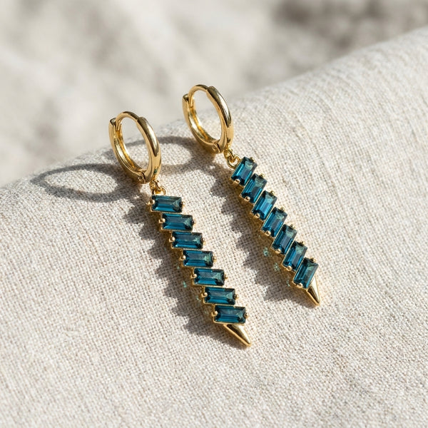 Sleek Geometric Earrings | 18K Gold Plated | Anti-Tarnish Demi-Fine Sweat-Proof