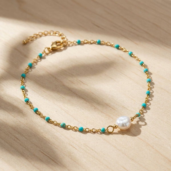 Luxury Gold Plated Layered Anklet | Premium Stainless Steel - Anusi
