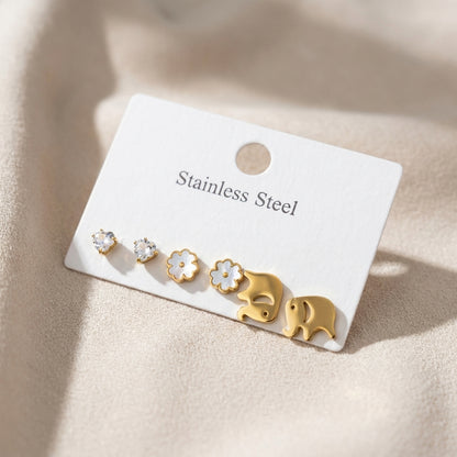Small Daily Hoop 3 Earrings Sets| 18K Gold Plated | Anti-Tarnish Demi-Fine Sweat-Proof