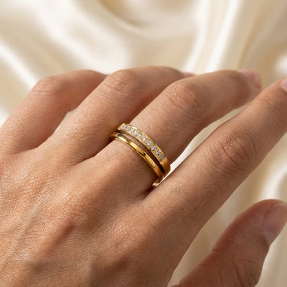 Minimalist Ring | 18K Gold Plated | Anti-Tarnish Demi-Fine Sweat-Proof