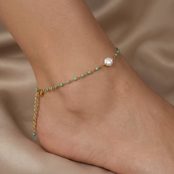 Luxury Gold Plated Layered Anklet | Premium Stainless Steel - Anusi