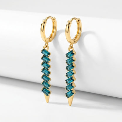 Sleek Geometric Earrings | 18K Gold Plated | Anti-Tarnish Demi-Fine Sweat-Proof