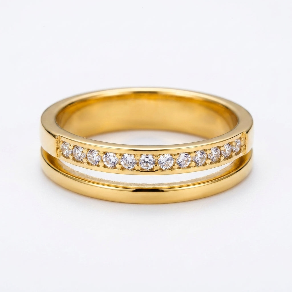 Minimalist Ring | 18K Gold Plated | Anti-Tarnish Demi-Fine Sweat-Proof