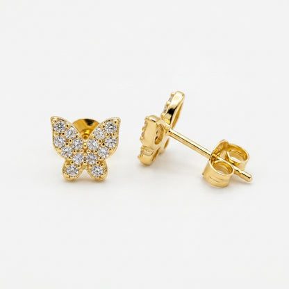 Butterfly Earrings | 18K Gold Plated | Anti-Tarnish Demi-Fine Sweat-Proof