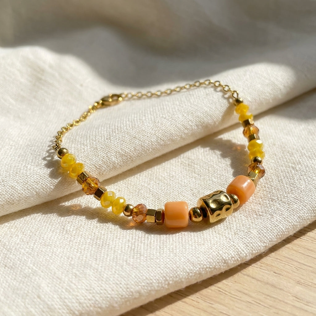 Premium Anklet Daily Use| 18K Gold Plated | Sensitive Skin Friendly