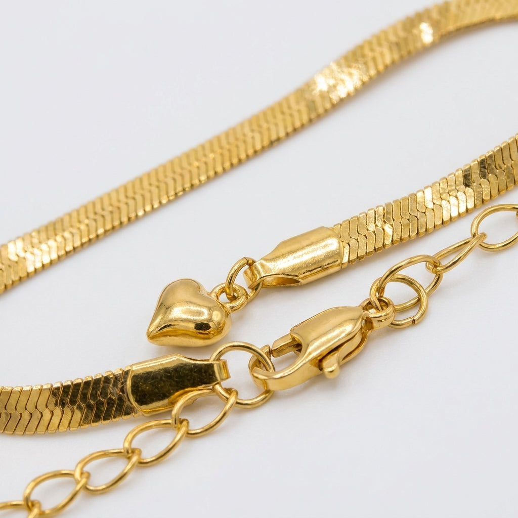 Luxury High-Polish Anklet | 18K Gold Plated | Tarnish-Resistant