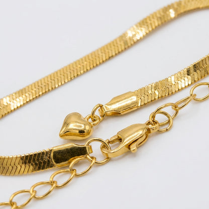 Luxury High-Polish Anklet | 18K Gold Plated | Tarnish-Resistant