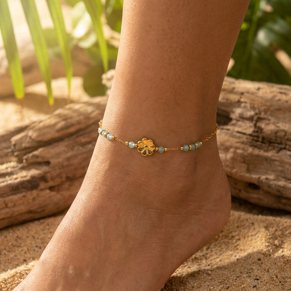 Premium Sleek Anklet | 18K Gold Plated | Tarnish-Free - Anusi