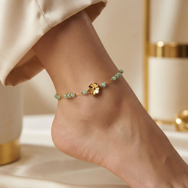 Premium Sleek Anklet | 18K Gold Plated | Tarnish-Free - Anusi