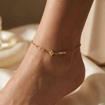 18K Gold Plated Minimalist Anklet | Hypoallergenic Comfort-Fit