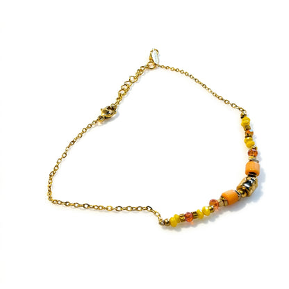 Premium Anklet Daily Use| 18K Gold Plated | Sensitive Skin Friendly