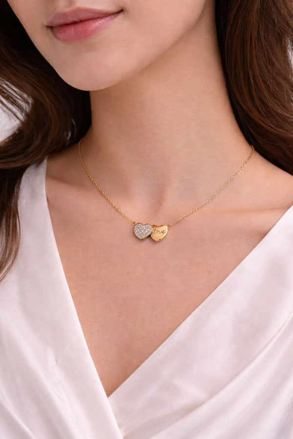 18K Gold Plated Pendant with Chain - Anusi