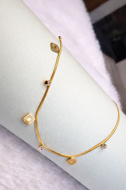 18K Gold Plated Pendant with Chain