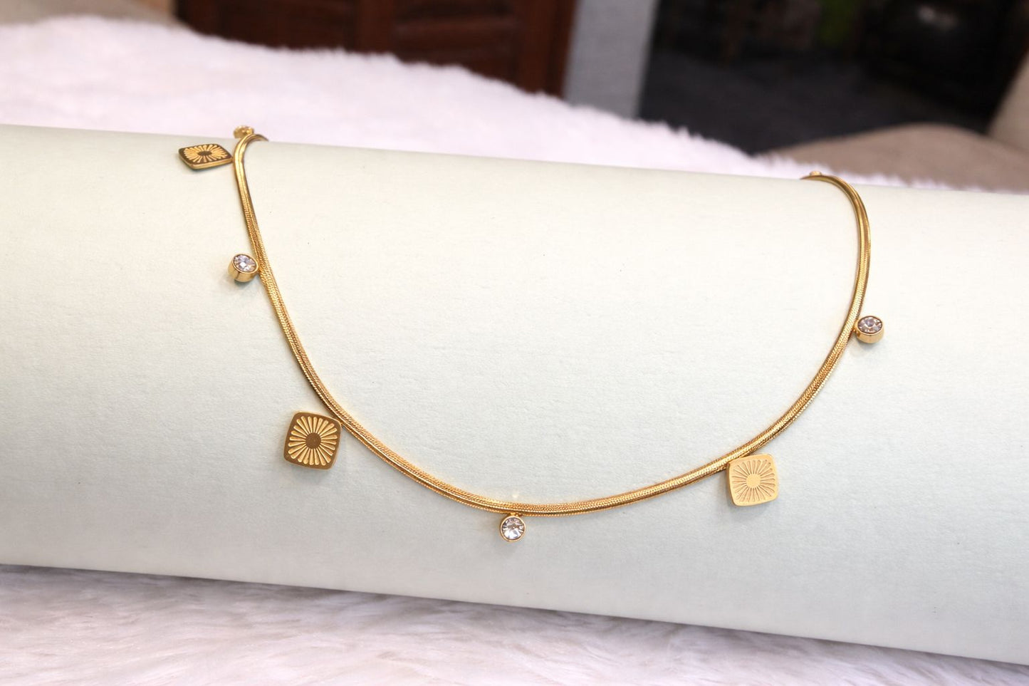 18K Gold Plated Pendant with Chain