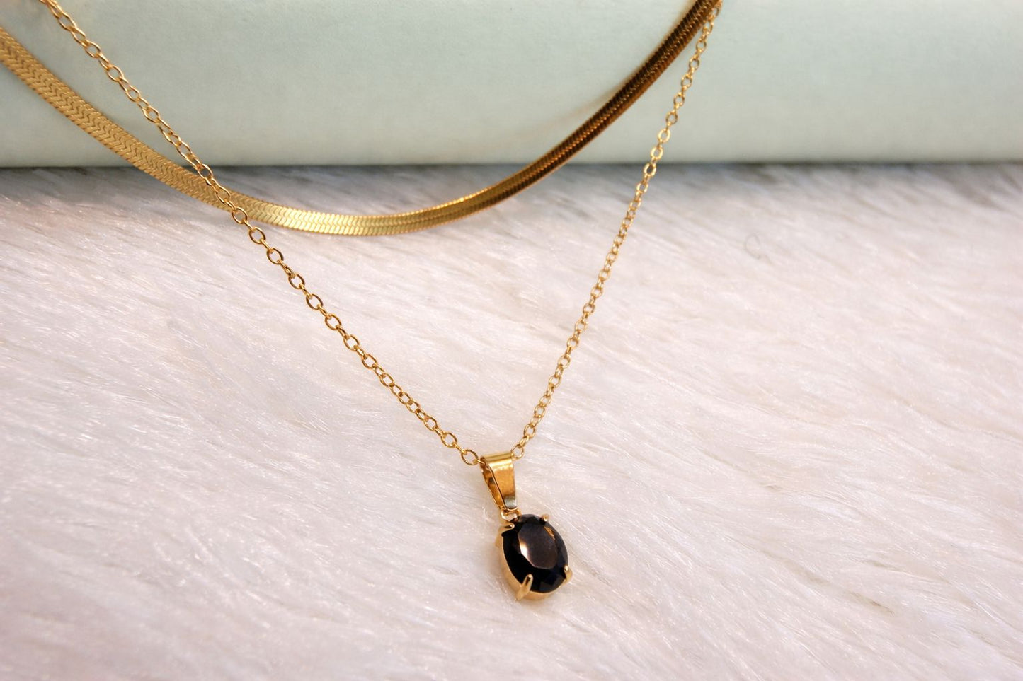 18K Gold Plated Two Layer Necklace