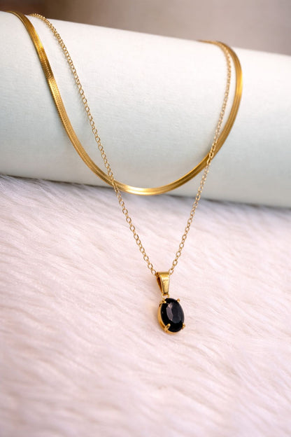 18K Gold Plated Two Layer Necklace