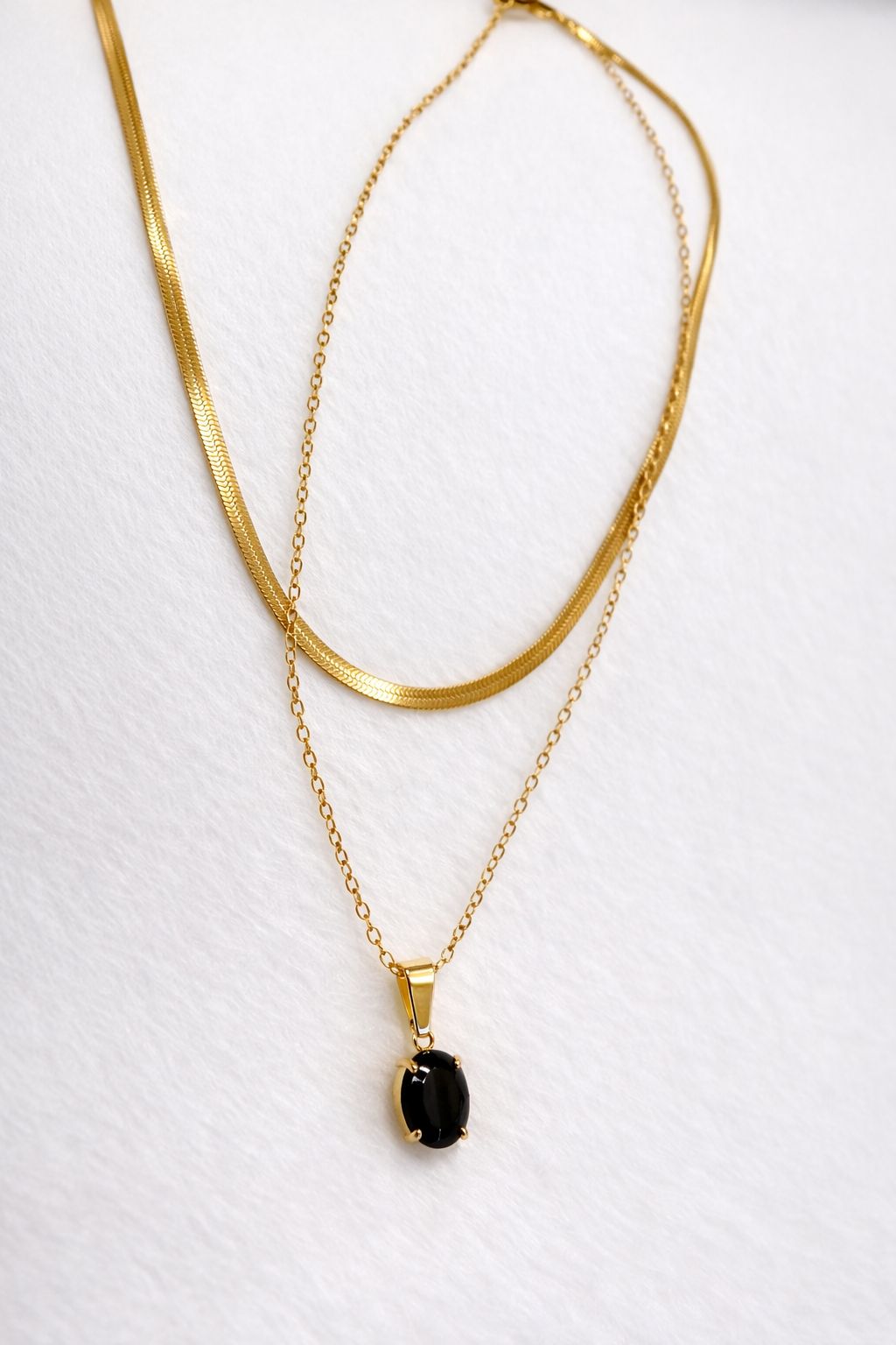 18K Gold Plated Two Layer Necklace