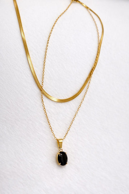 18K Gold Plated Two Layer Necklace