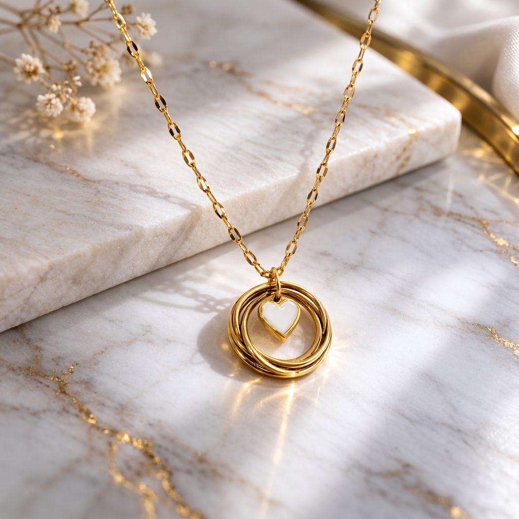 18K Gold Plated Pendant with Chain