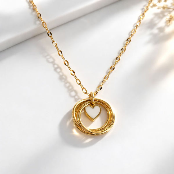 18K Gold Plated Pendant with Chain - Anusi