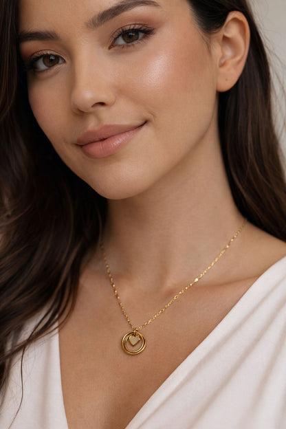 18K Gold Plated Pendant with Chain