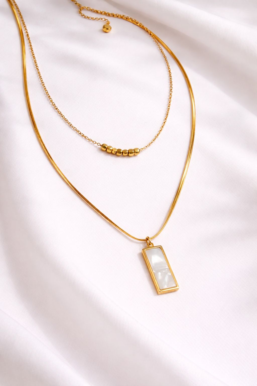 18K Gold Plated Two Layer Necklace