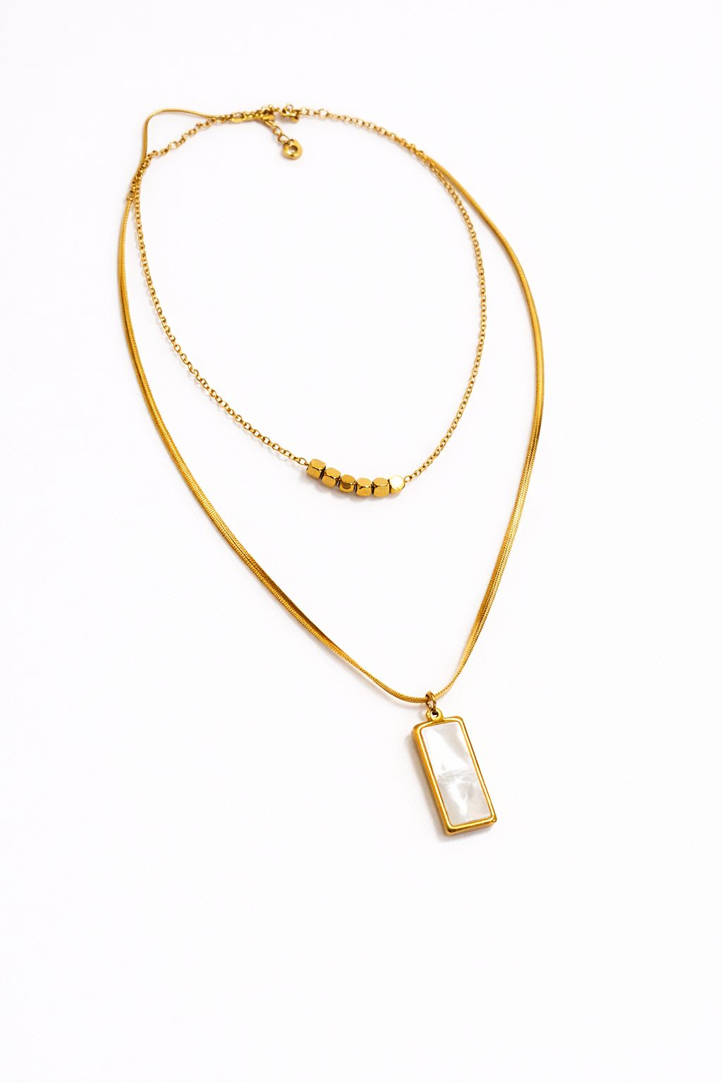 18K Gold Plated Two Layer Necklace
