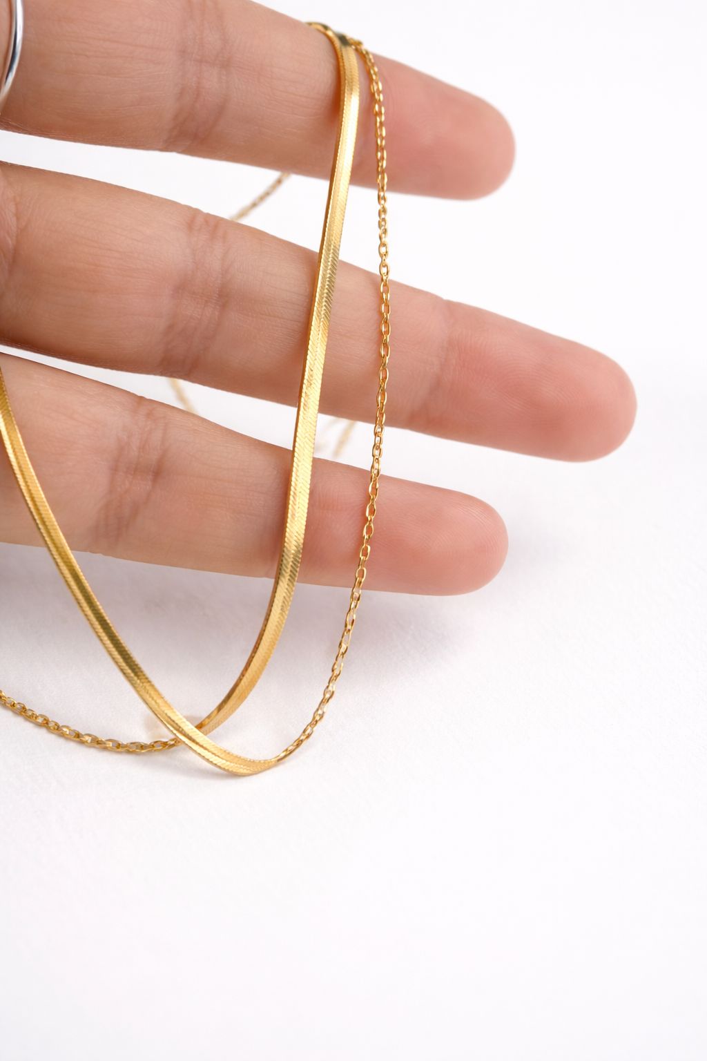 18K Gold Plated Two Layer Necklace