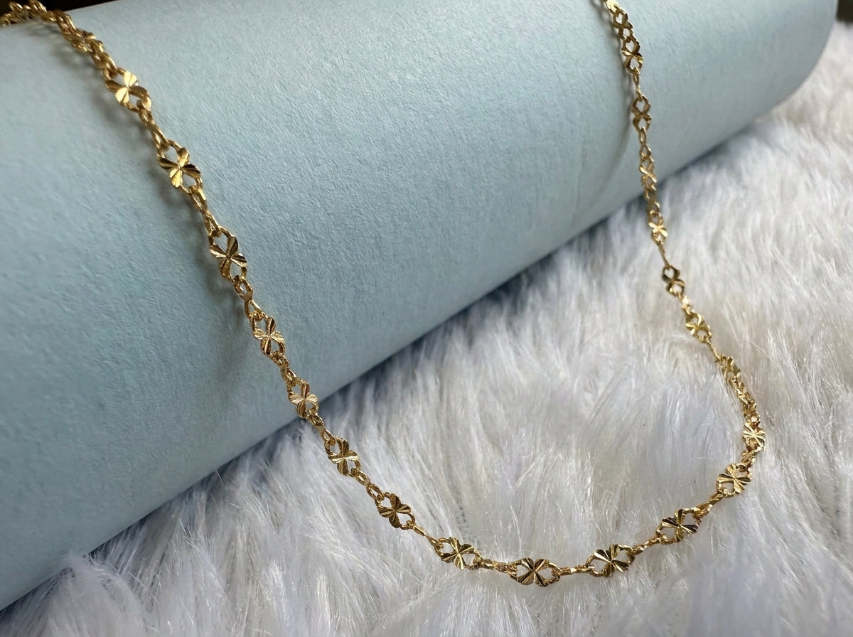 18K Gold Plated Modern Chain | Stainless Steel | High-Polish Finish