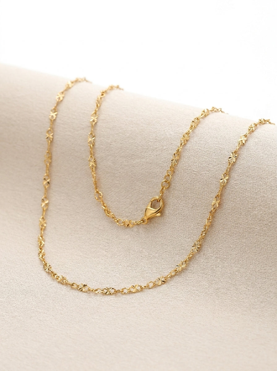 18K Gold Plated Modern Chain | Stainless Steel | High-Polish Finish