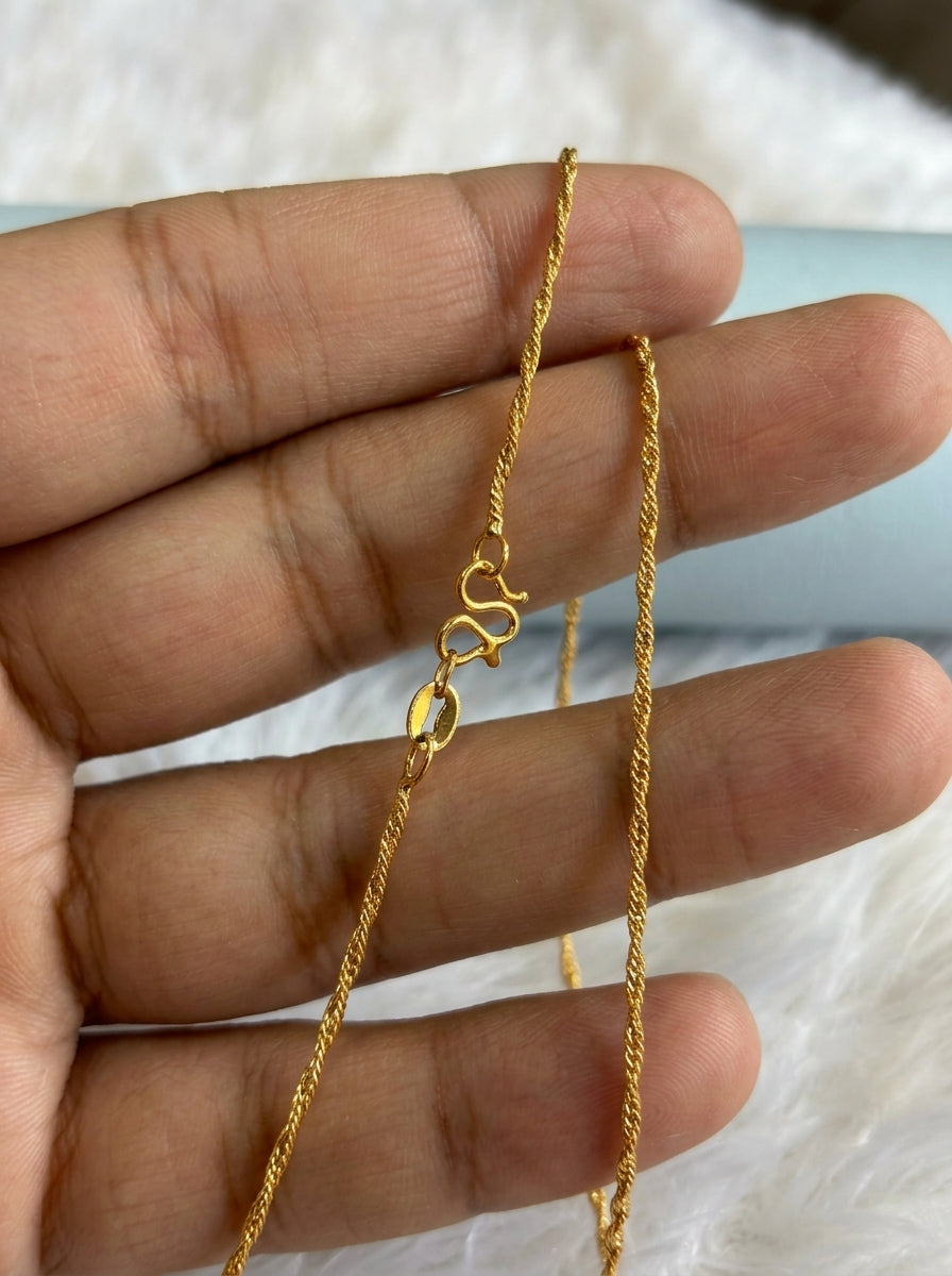 Premium Designer Chain | 18K Gold Plated | Daily Wear Essential